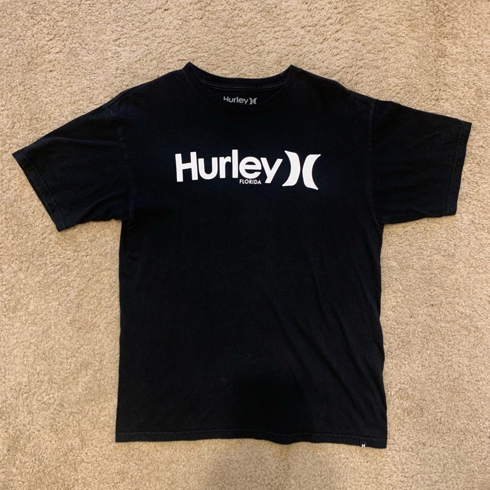 Hurley Men’s Cotton Logo T-shirt - Black - Medium
